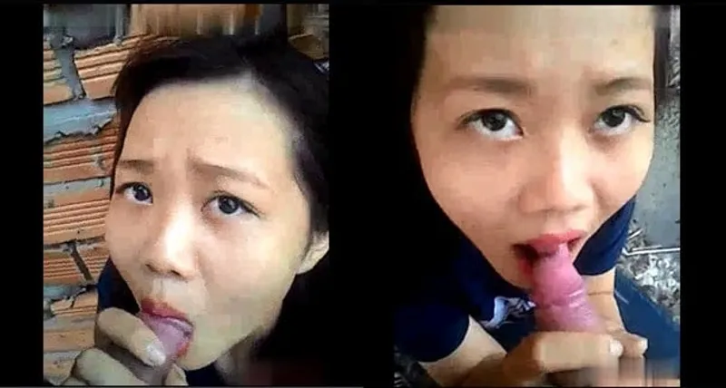 Em người yêu bú cậu bé ở vườn sau nhà