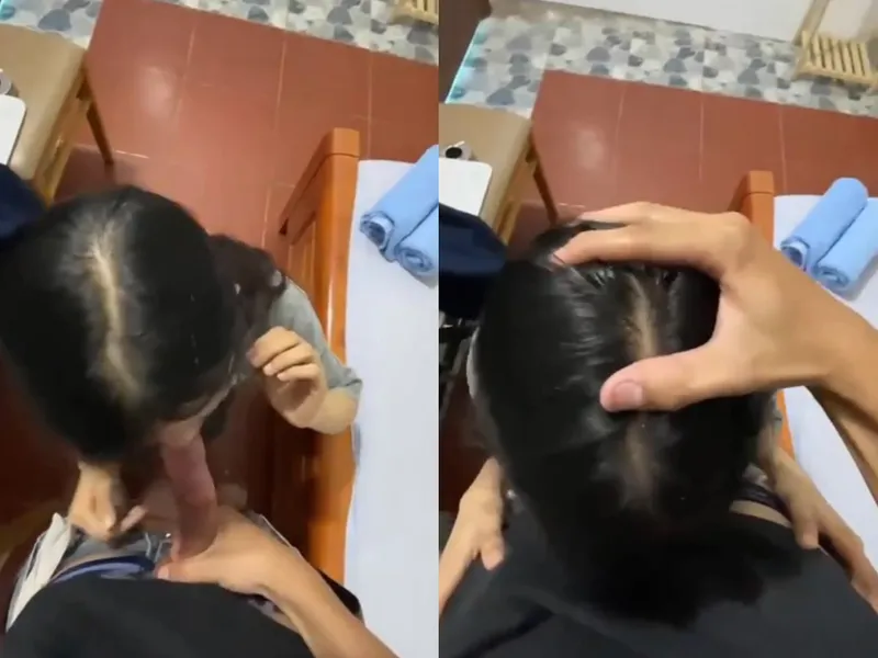 Xin má qua nhà bạn học thêm, nữ học sinh c3 bị any xả sữa đặc vào mồm