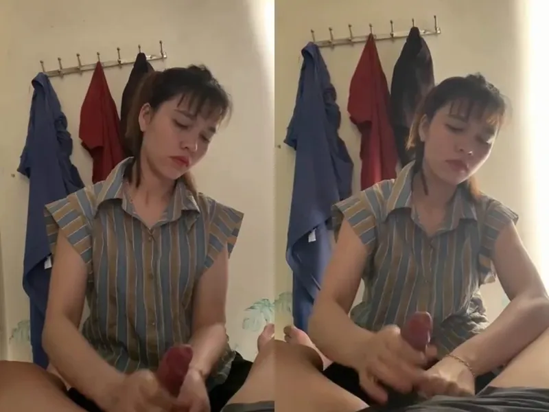 Anh trai đi vắng, ép vợ của anh trai sục chim xuất tinh